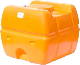 スイコー SLT-1000 スーパーローリー 容量1000L 自重44.4kg ●タンクカラー(オレンジ ブラック) ●専用フタ ● 排水口キャップ付き 貯水タンク【個人宅配不可】【土日祝 日時指定不可】
