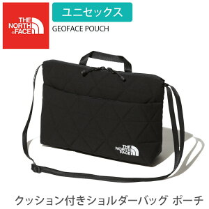 ノースフェイス タウン THE NORTH FACE ジオフェイスポーチ 国内正規品 GEOFACE POUCH 20SS ショルダーバッグ ポーチ バッグ サコッシュ 軽量 クッション 2WAY ブラック NM82033「MR」_L《00521》