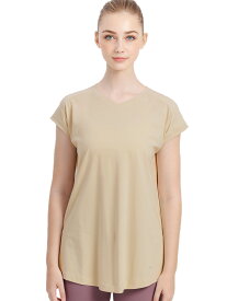 [10%OFF] ルーパ ヨガウェア LOOPA Vネックフレンチトップ v neck french top 23SS ヨガ トップス 半袖 ロング丈 吸水速乾 消臭 接触冷感 長め丈 無地 カットソー 「MR」RVPB[ST-LO]001