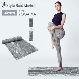 【クーポンで10%OFF】スタイルボートマーケット Style Boat Market リカバリー ヨガマット recovery yogamat 23SS 4mm トレーニング フィットネス ホットヨガ ピラティス 幅広 大きめ 大判 防音マット 折りたたみ 持ち運び 持ちはこび トラベル トラベルマット 日本製「KH」