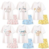 ちいかわ パジャマ 夏 半袖 大人 短パン 上下セット 長袖 長袖ズボン 綿 ハチワレ うさぎ グッズ パジャ…