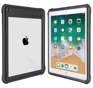 iPad 2017/2018 �h���P�[�X 9.7�C���` ipad�J�o�[2018 ipad air2 �h�P�[�X IP68 �h���K�i �y�� ���^ �ϏՌ� ���� �S�ʕی� ���S�� �X�^���h�@�\�t�� �X�g���b�v�t�� �X�^���h�@�\ �A�E�g�h�A �����C �v�[