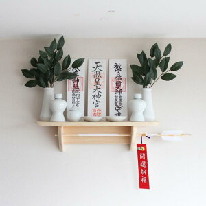 神棚 御札立て 壁掛け モダン 45x12x12cm 壁掛け用神札立(神棚)神棚 祖霊舎 一社 三社 神道 祭事 神様 神札 便利グッズ, KTJP-KAMI45x12x12