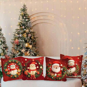 �������J�o�[ �N���X�}�X �T���^�N���[�X �Ⴞ��� ���킢�� �v�����g �J�[�g�D�[�� �f�U�C�� ���l�� �f�� 45cm �T�C�Y ���r���O �f�R���[�V���� �p�[�e�B�[ ���� �z���f�[ �N�b�V����
