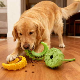 犬用玩具 おもちゃ 大型犬 頑丈 耐久性 漏れ食ボール 知育玩具 噛むおもちゃ ストレス解消 歯磨き デンタルケア 丈夫 安全素材