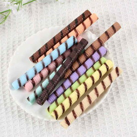 おもちゃ チョコレート棒 食品サンプル ケーキトッパー フェイクフード スイーツ デコレーション DIY パーツ ままごと 雑貨 ディスプレイ ミニチュア