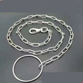 リード 大型犬 ステンレス 犬用 犬用リード 1.8m 頑丈 錆びにくい 縫い目なし 溶接 防噛み 犬用チェーン 持ち手付き ドッグリード お散歩 ドッグラン