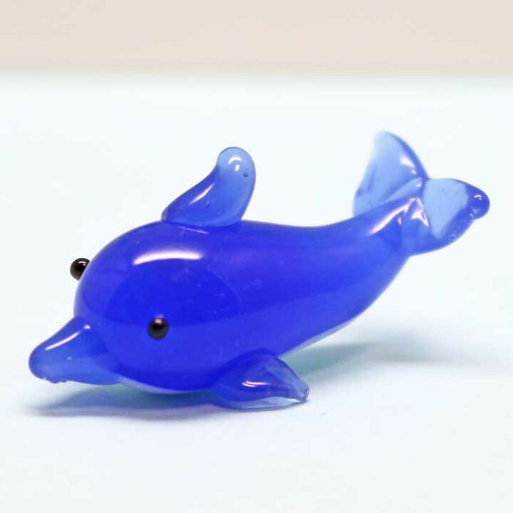 ガラス細工 ミニイルカ(青) イルカ dolphin ミニイルカ 海豚 魚 海 海中 ブルー 水色 ミニチュア ガラス ガラス細工 キャンドル ろうそく ロウソク 蝋燭 手作り 材料 キット おしゃれ かわいい 置物 雑貨 小物 glass デザインキャンドル ピュア イルカ 硝子 置物
