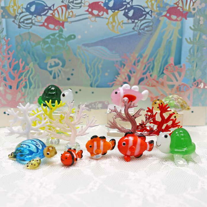 楽天市場】ガラス細工 カメ(緑) カメ かめ 亀 長寿 砂浜 海中 緑 