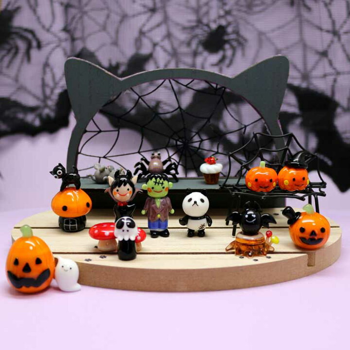 楽天市場】ガラス細工 モンスターパンダ ハロウィン HALLOWEEN お化け 