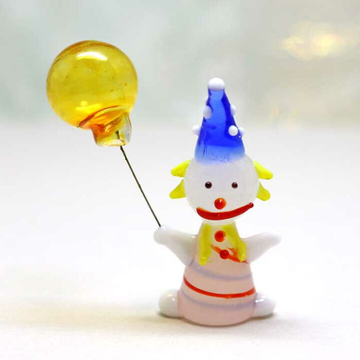 楽天市場】ガラス細工 ピエロA(大) ピエロ 道化師 clown プレゼント 