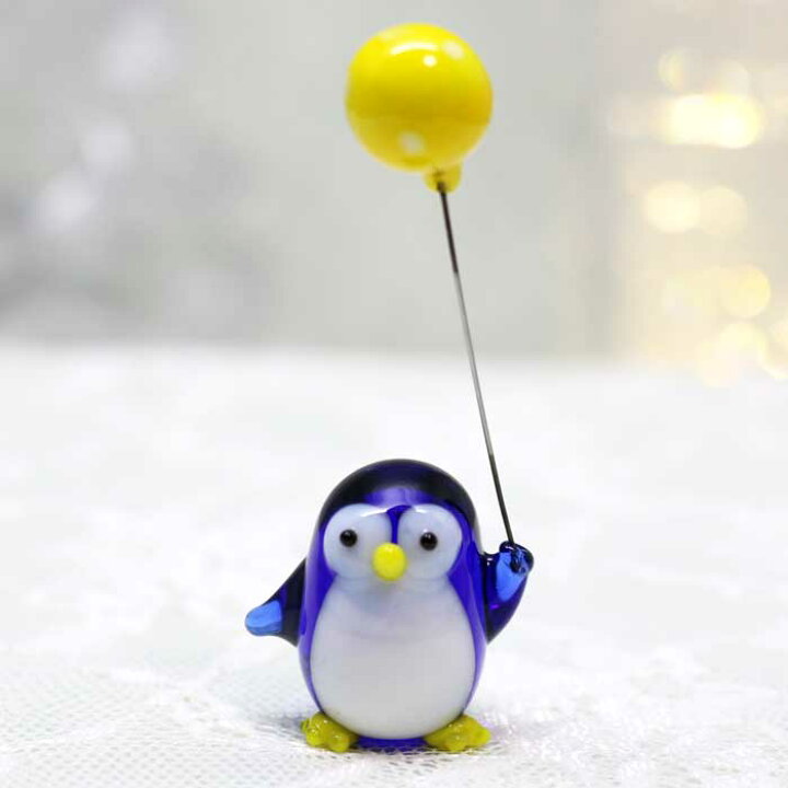 楽天市場】ガラス細工 ペンギンとバルーン ペンギン ぺんぎん バルーン 