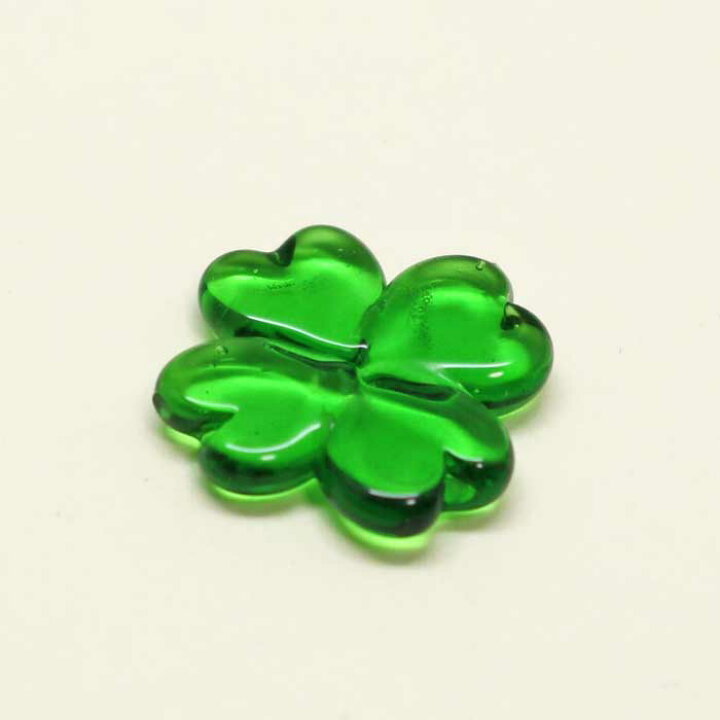 楽天市場】ガラス細工 クローバー クローバー 四つ葉 clover 植物 