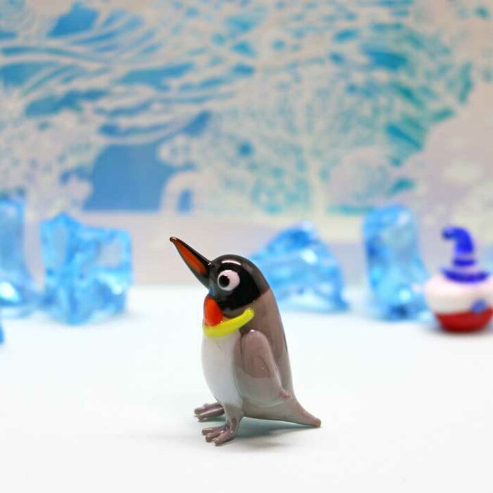 楽天市場】ガラス細工 キングペンギン ペンギン ぺんぎん キング 