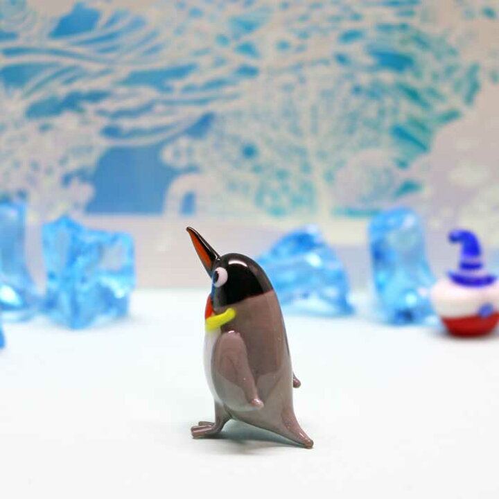 楽天市場】ガラス細工 キングペンギン ペンギン ぺんぎん キング 
