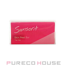 【メール便可】Sunsorit (サンソリット) スキンピールバー ティートゥリー (枠練洗顔石鹸) 135g