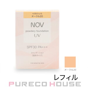 NOV (�m�u) �p�E�_���[�t�@���f�[�V���� UV SPF30�EPA+++ 12g #�I�[�N��20 ���t�B��