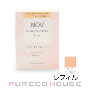 NOV (�m�u) �p�E�_���[�t�@���f�[�V���� UV SPF30�EPA+++ 12g #�s���N�I�[�N��10 ���t�B��