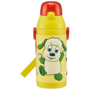 3Dワンプッシュストローボトル 380ml いないいないばあっ! NHK スケーター 保冷専用 SSPV4 シリコーンストロー キャップロック 子ども水筒 遠足 通園通学グッズ 入園入学グッ