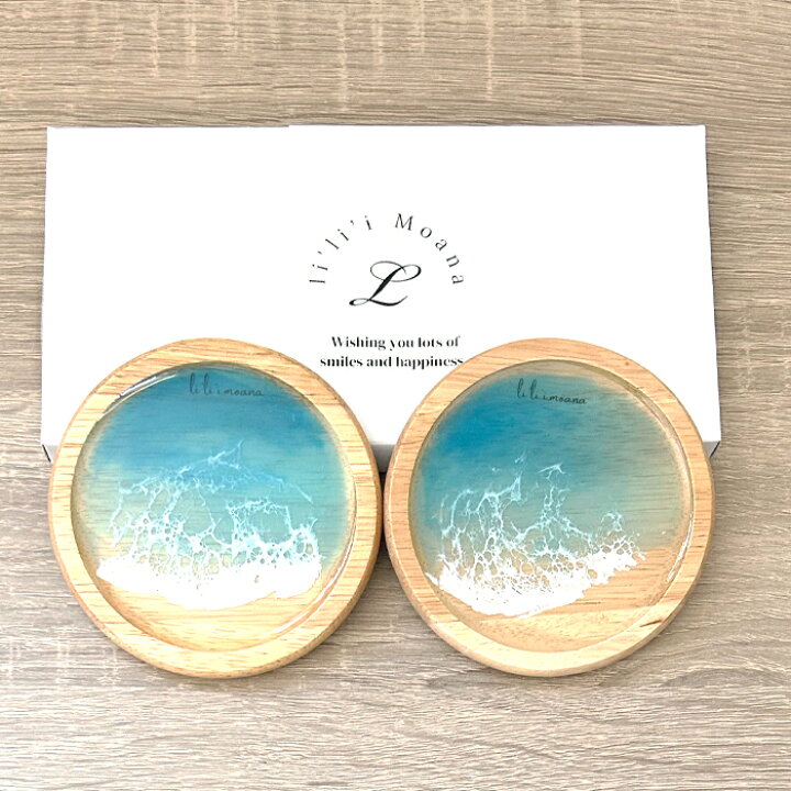 楽天市場】海のレジンアート コースター（ペアセット）｜ 宮古島 海  