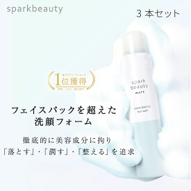 炭酸洗顔フォーム sparkbeauty more 3本 洗顔 パック洗顔 パック 泡洗顔 炭酸洗顔 炭酸パック 炭酸 石鹸 洗顔料 顔パック 泡洗顔フォーム 洗顔 炭酸 メンズ 炭酸洗顔 ニキビ ボタニカル　スクワラン・ヒアルロン酸Na