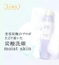 炭酸洗顔moist skin1本 しっとりタイプ　泡洗顔 炭酸洗顔 炭酸パック ボタニカル もっちり泡 洗顔 メンズ ニキビ 毛穴 ニキビ ヒアルロン酸 コラーゲン スクワラン プラセンタ