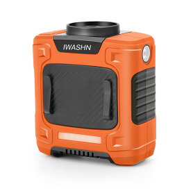 腰掛け扇風機 強力ベルトファン 4in1機能（LED懐中電灯+緊急警告灯）｜Type-C急速充電/10000mAh大容量｜超強風3段階調整＆最大28時間連続稼働｜ブラシレスモーター搭載｜熱中症対策 屋外作業必須｜軽量380g 防水仕様 配達/工事/農作業に最適