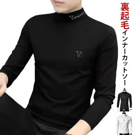 メンズ 暖か タートルネック ゴルフウェア 裏起毛 インナーシャツ 防寒 保温 ヒート ウォーム アンダーウェア ハイネック ストレッチ ゴルフウェア Tシャツ 長袖 カットソー 秋冬 トップイズム