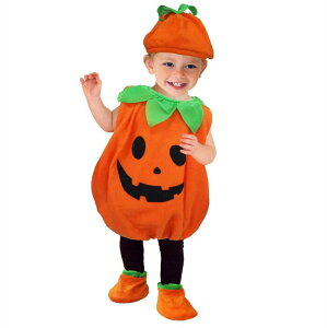 子供服 ハロウィン 仮装 衣装 子供 女の子 男の子 ベビー服 かぼちゃ キッズ ベビー ジャックオーランタン 黒猫 おばけ スモック Tシャツ フリース コスチューム コスプレ なりきり トップス
