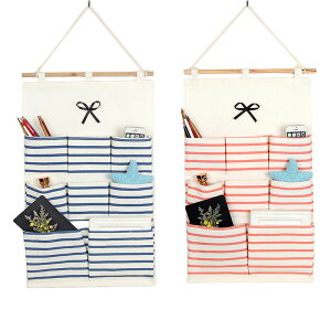 送料無料 ウォールポケット 吊り下げ収納 2個セット 壁掛け 収納ポケット 綿麻製 吊り下げラック 小物入れ 省スペース リビング 玄関 子供部屋 壁面収納 生活 雑貨 壁面装飾 インテリア シン