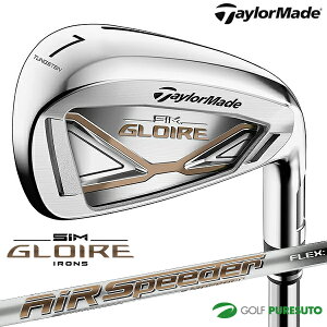 テーラーメイド SIM GLOIRE アイアン 5本セット(#6-PW)Air Speeder TM カーボンシャフト[日本仕様][Taylormade][シム グローレ SHAPE IN MOTION]