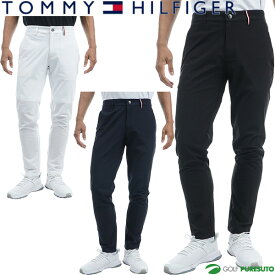 トミー ヒルフィガー ゴルフ ロングパンツ テーパードパンツ サイドロゴ メンズ THMA324 ゴルフウェア 2023年春夏モデル TOMMY HILFIGER 春夏ウェア