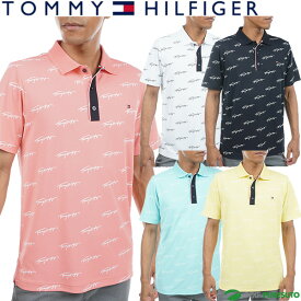 【在庫処分】トミー ヒルフィガー ゴルフ 半袖 ポロシャツ ロゴモノグラム メンズ THMA330 ゴルフウェア