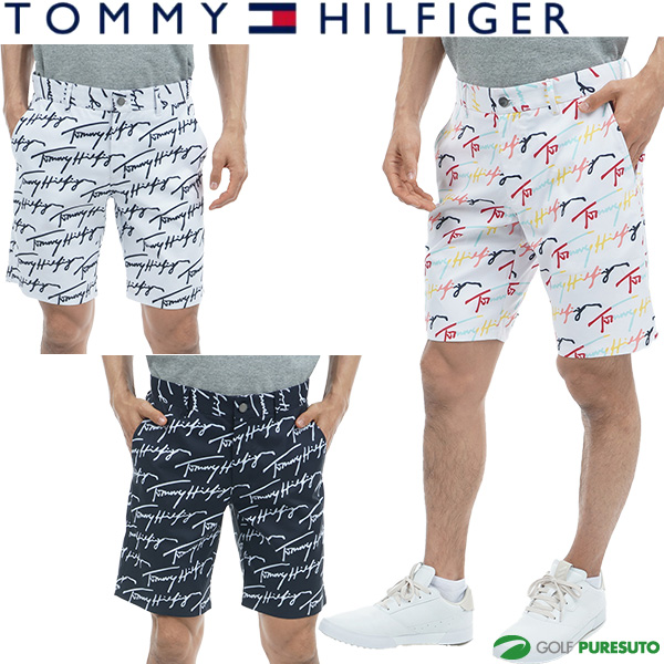 トミーヒルフィガー ハーフ パンツ 白、紺 2枚セット - ショートパンツ