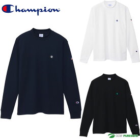 【在庫処分】チャンピオン ゴルフ モックネック シャツ ロングスリーブ Tシャツ 23SS C3-XG421 メンズ 長袖 ゴルフウェア