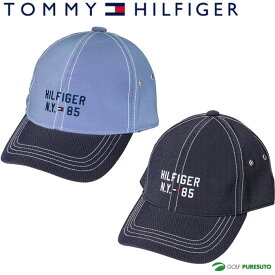 【在庫処分】トミー ヒルフィガー ゴルフ キャップ ツイルデニム風 THMB3F08 帽子 ヘッドウェア ゴルフウェア