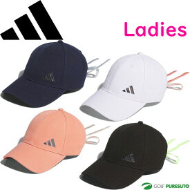 【レディース】アディダス ゴルフ ゴルフキャップ メタルロゴ リボンキャップ MMS56 ヘッドウェア 帽子 ゴルフウェア