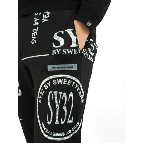 楽天市場】SY32 by SWEET YEARS ロングパンツ ライトスウェットロゴ