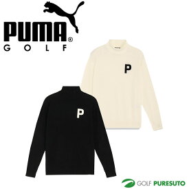 プーマ ゴルフ Pロゴ リラックス ハイネック ニット セーター 624879 トップス ゴルフウェア 2023年秋冬モデル PUMA