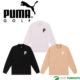 プーマ ゴルフ Pロゴ ミニワッフル ストレッチ トップス 長袖 624881 トップス ゴルフウェア 2023年秋冬モデル PUMA