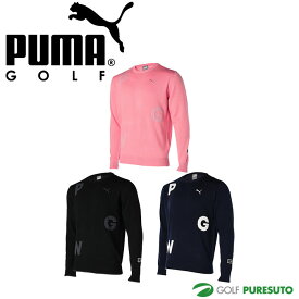プーマ ゴルフ PGWロゴ クルーネック セーター 624911 トップス ゴルフウェア 2023年秋冬モデル PUMA