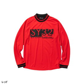 SY32 by SWEET YEARS 長袖 SYG モックネックシャツ メンズ SYG-22SP012 ロングスリーブT トップス ゴルフウェア 春夏モデル 春夏ウェア エスワイサーティトゥ バイ スウィートイヤーズ 22SS
