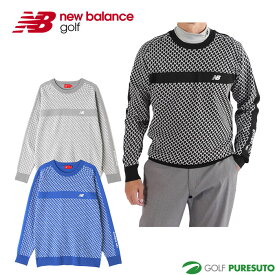 ニューバランス ゴルフ 長袖 CREW NECK KNIT PULLOVER 012-4170002 トップス ゴルフウェア 2024年春夏モデル New Balance Golf