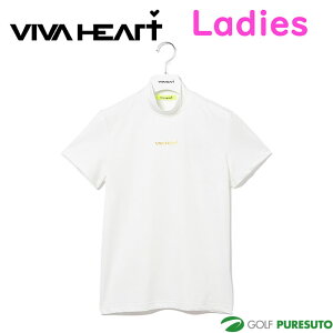 【レディース】ビバハート ゴルフ 高機能ベア天 半袖 モックネック 012-21344 ゴルフウェア トップス 2024年春夏モデル VIVA HEART