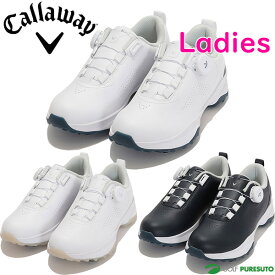 【レディース】キャロウェイ ゴルフシューズ エアロスポーツ スパイクシューズ ソフトスパイク C24996230 2E相当 ダイヤル式 2024年春夏モデル Callaway AEROSPORT 靴 女性用