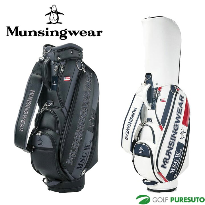 マンシングウェア(Munsingwear) 9.5型ビッグロゴ メンズキャディバッグ 