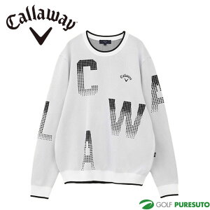 キャロウェイ ゴルフ ロゴジャカード ポリエステル ニット C24218102 ゴルフウェア トップス 2024年秋冬モデル Callaway GOLF アパレル