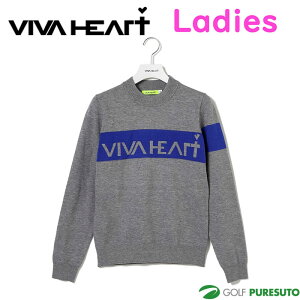 【レディース】ビバハート ゴルフ ロゴニット 012-12011 ゴルフウェア トップス 2024年秋冬モデル VIVA HEART GOLF