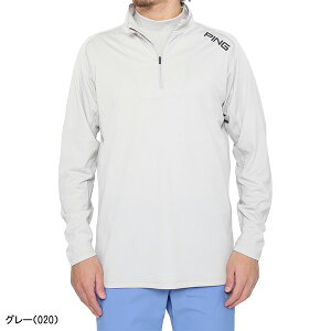 ピン アパレル ゴルフウェア 長袖 ハーフジップ ハイネックシャツ AddElm ニュージャージ メンズ 621-5166105 トップス 2025年春夏モデル PING APPAREL PERFORMANCE 春夏ウェア AddElm add.03.