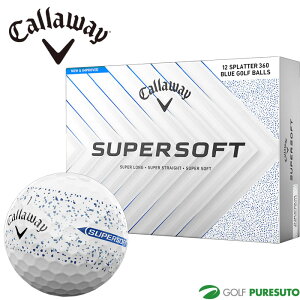 �L�����E�F�C SUPER SOFT �S���t�{�[�� ��2025�N���f���� 1�_�[�X�i12������j Callaway Golf